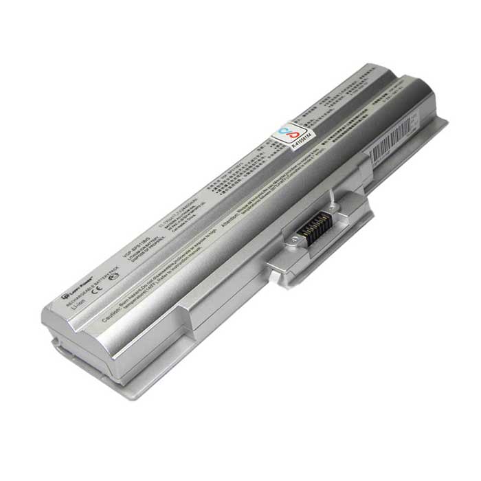 Laptop Battery For Sony Vaio VGP-BPS13 6 Cell Silver